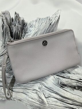Lululemon Light Lavender Zip-Around Wallet w/Wrist Strap